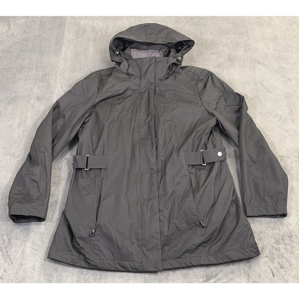 GERRY Coat Women's Large Black 3-in-1 Puffer Rain Systems Jacket Winter Hooded